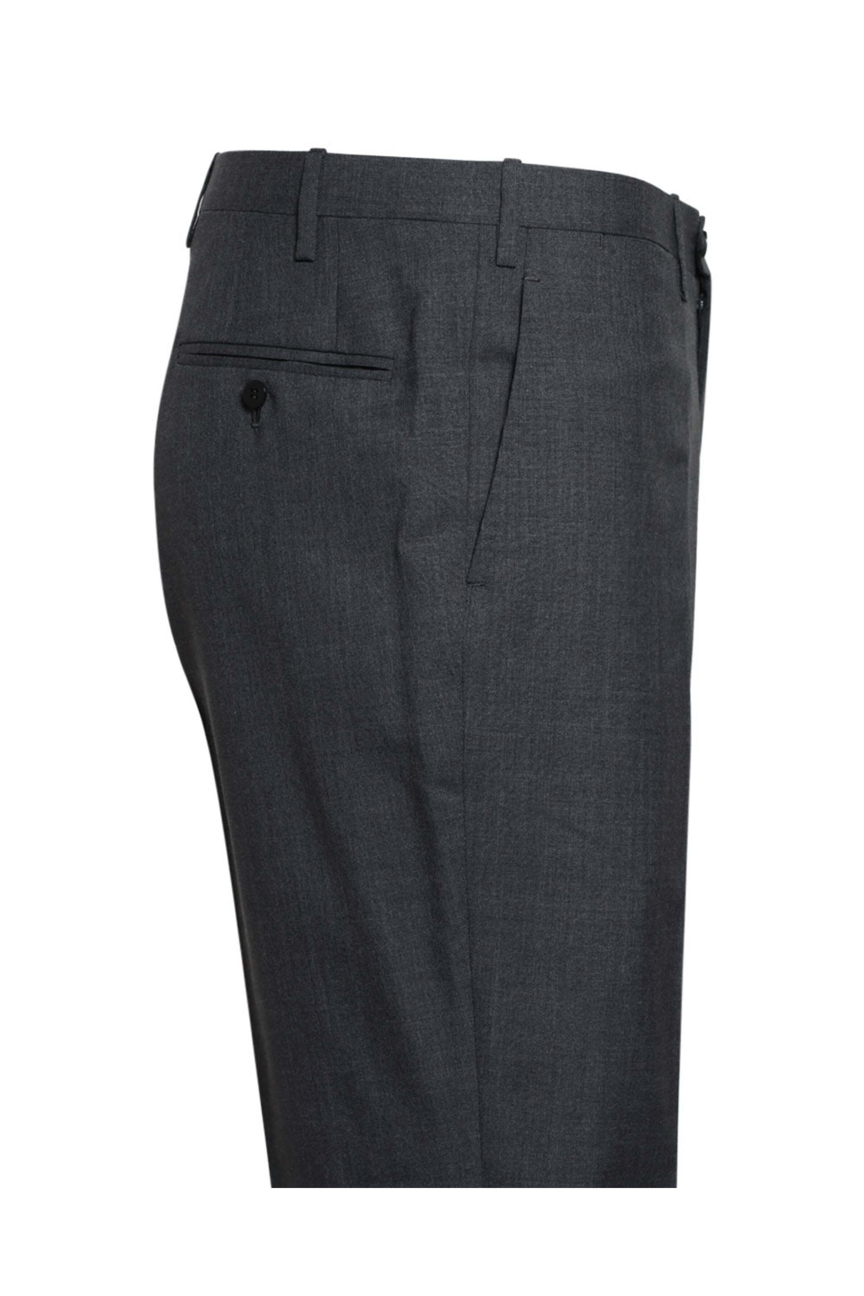 Kiton - Charcoal Virgin Wool Dress Pant