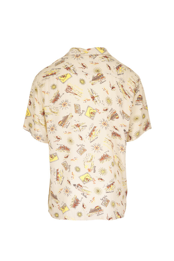 Faherty Brand Kona Wave Breaks Scenic Camp Shirt - view 2