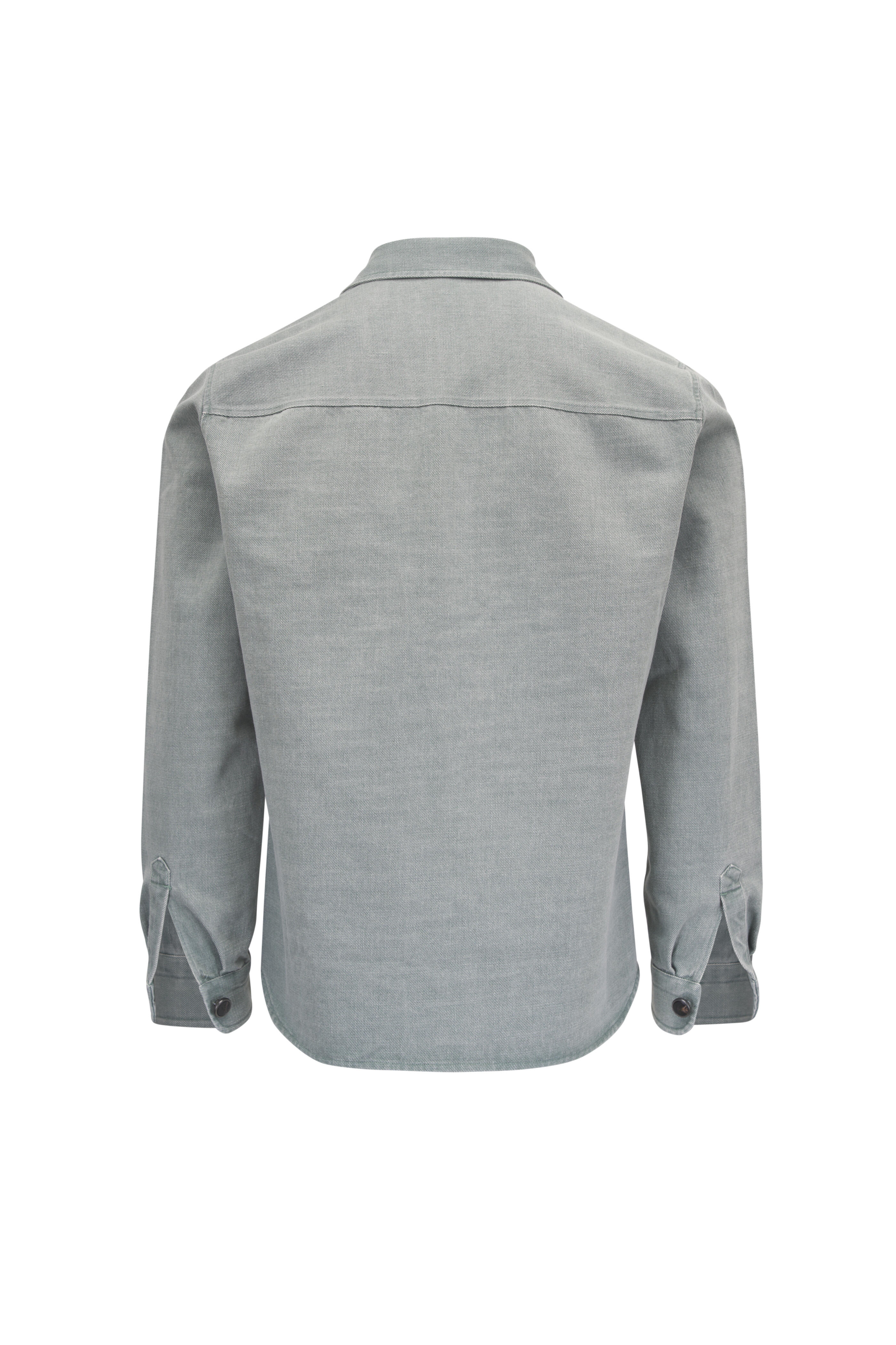 Isaia - Light Green Denim Overshirt