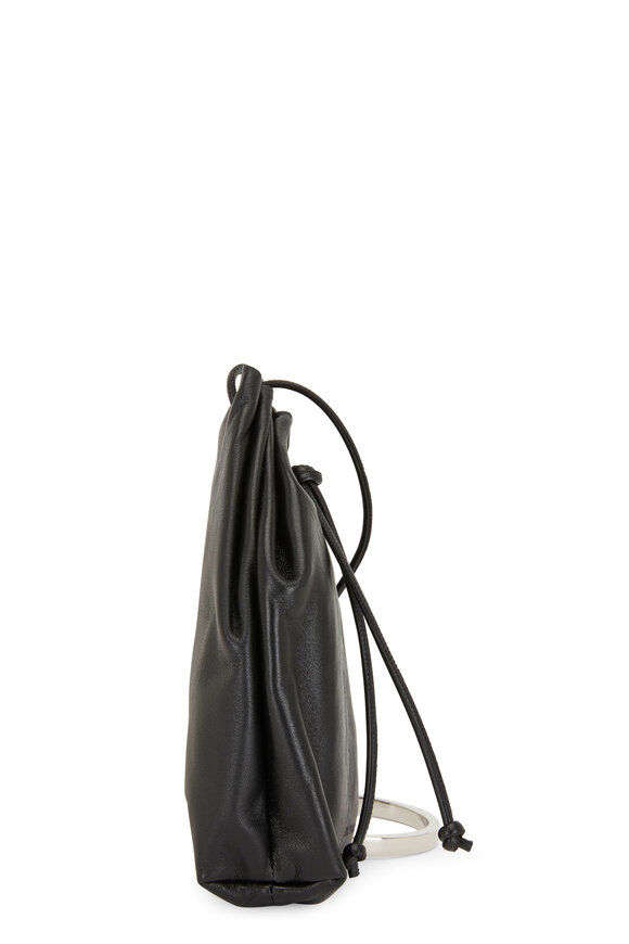 Jil Sander - Black Leather Bracelet Handle Mini Bucket Bag