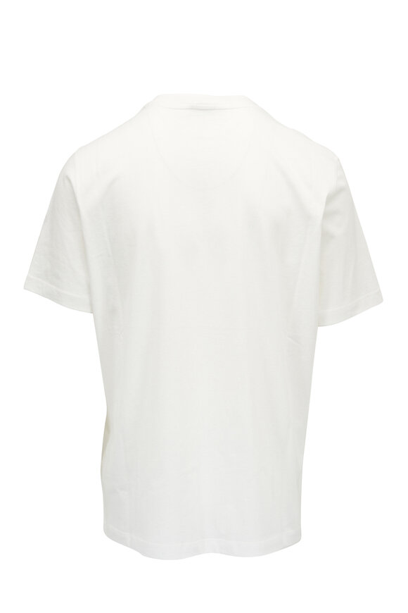 Moncler - White Cotton & Cashmere Jersey T-Shirt