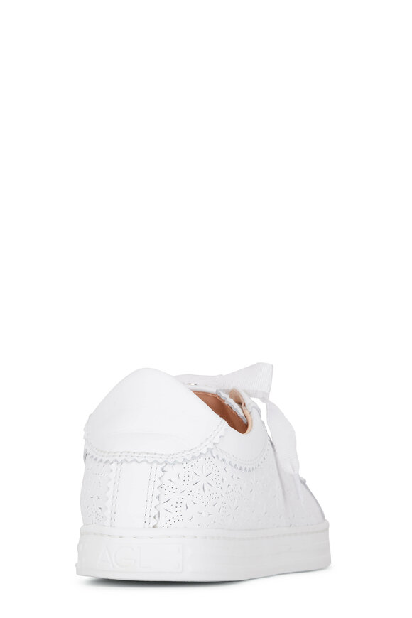 AGL - Sade Spring White Flower Cut Out Sneaker