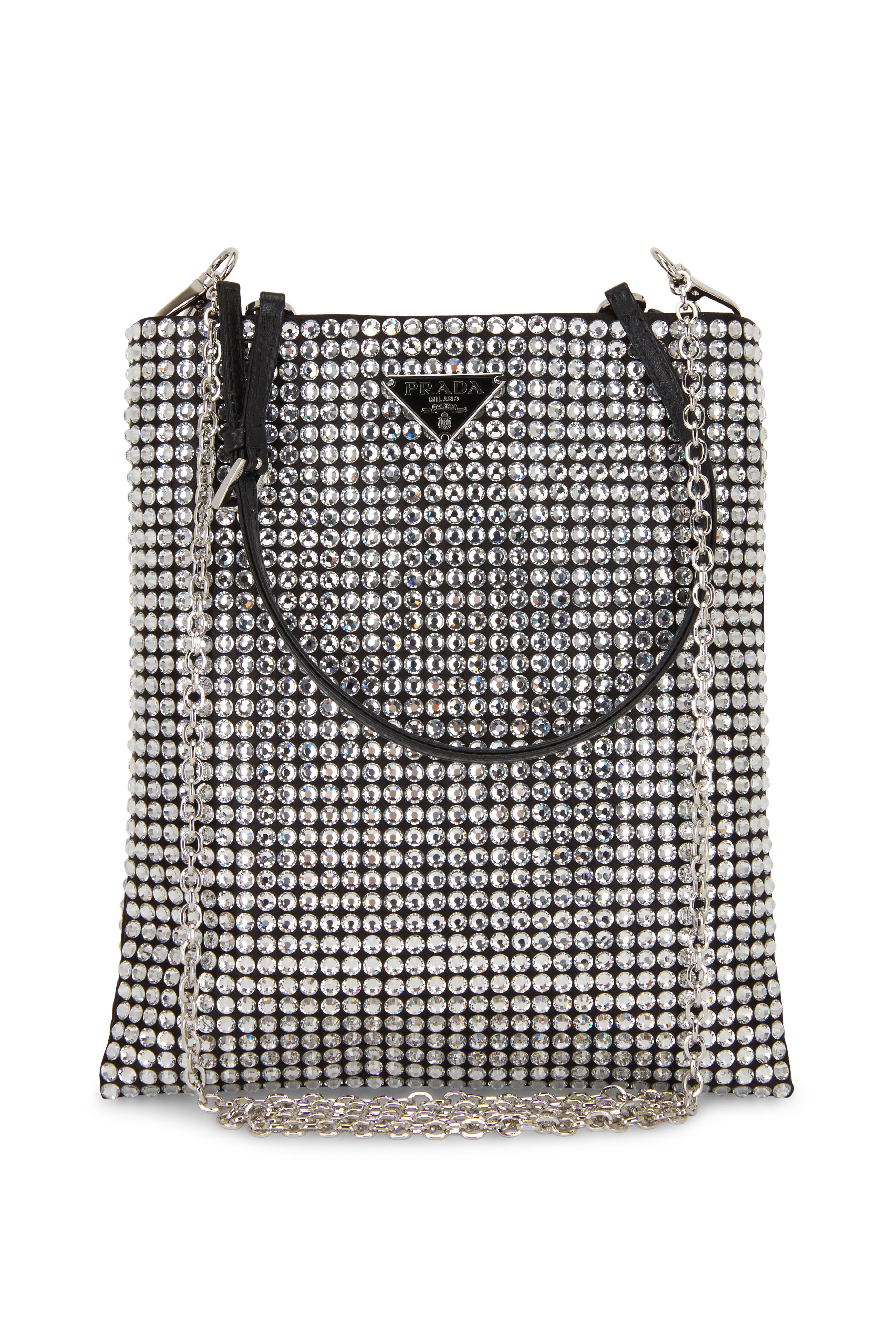 Prada - Argento Silver Crystal Small Bag
