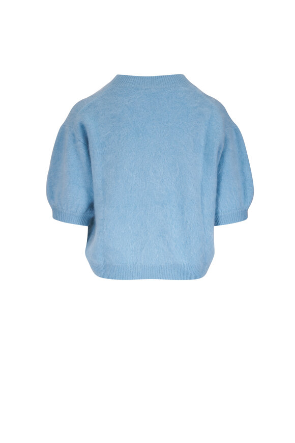 Lisa Yang - Juniper Powder Blue Brushed Cashmere Sweater