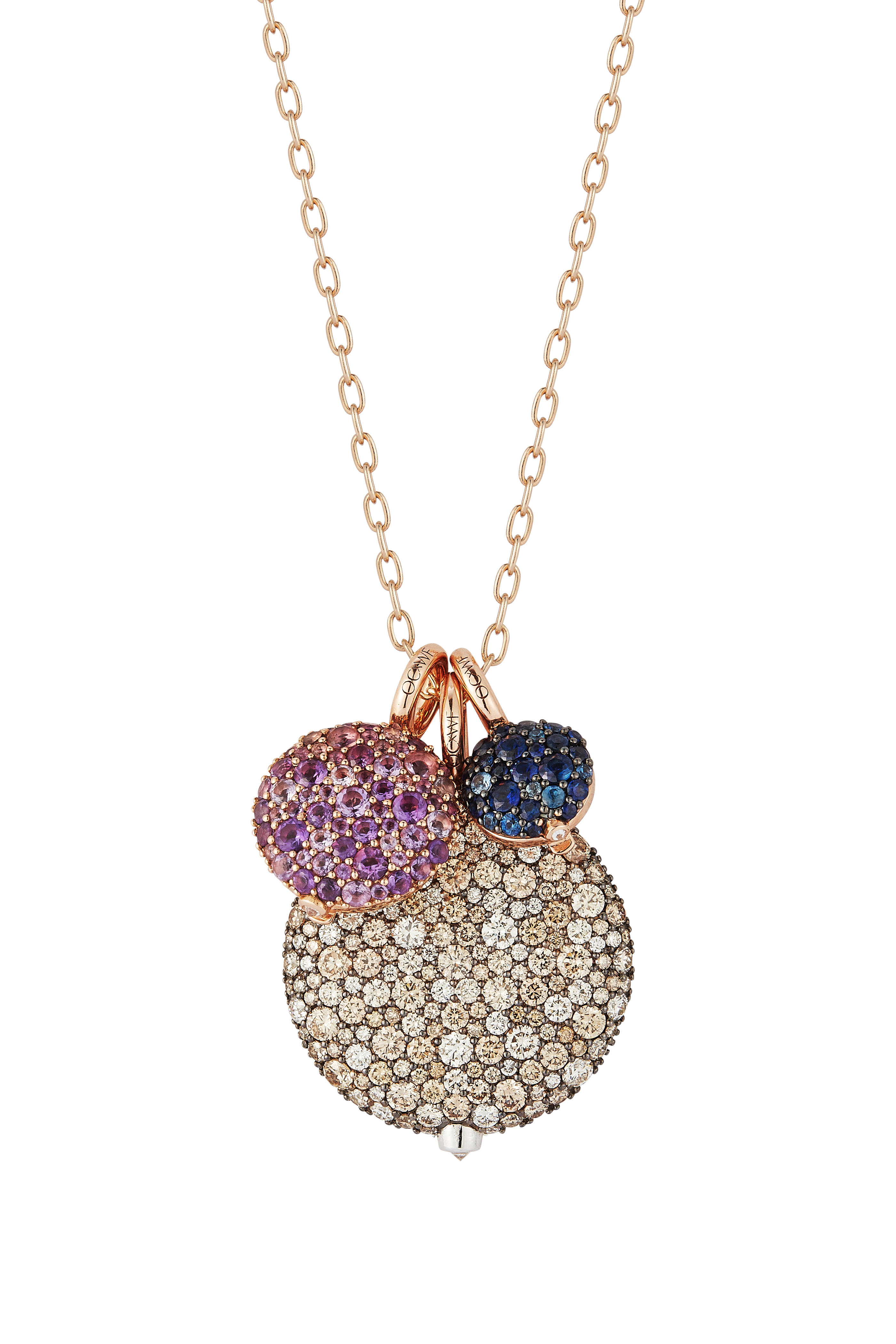 Walters Faith - OC x WF Rose Gold Amethyst Pebble Locket