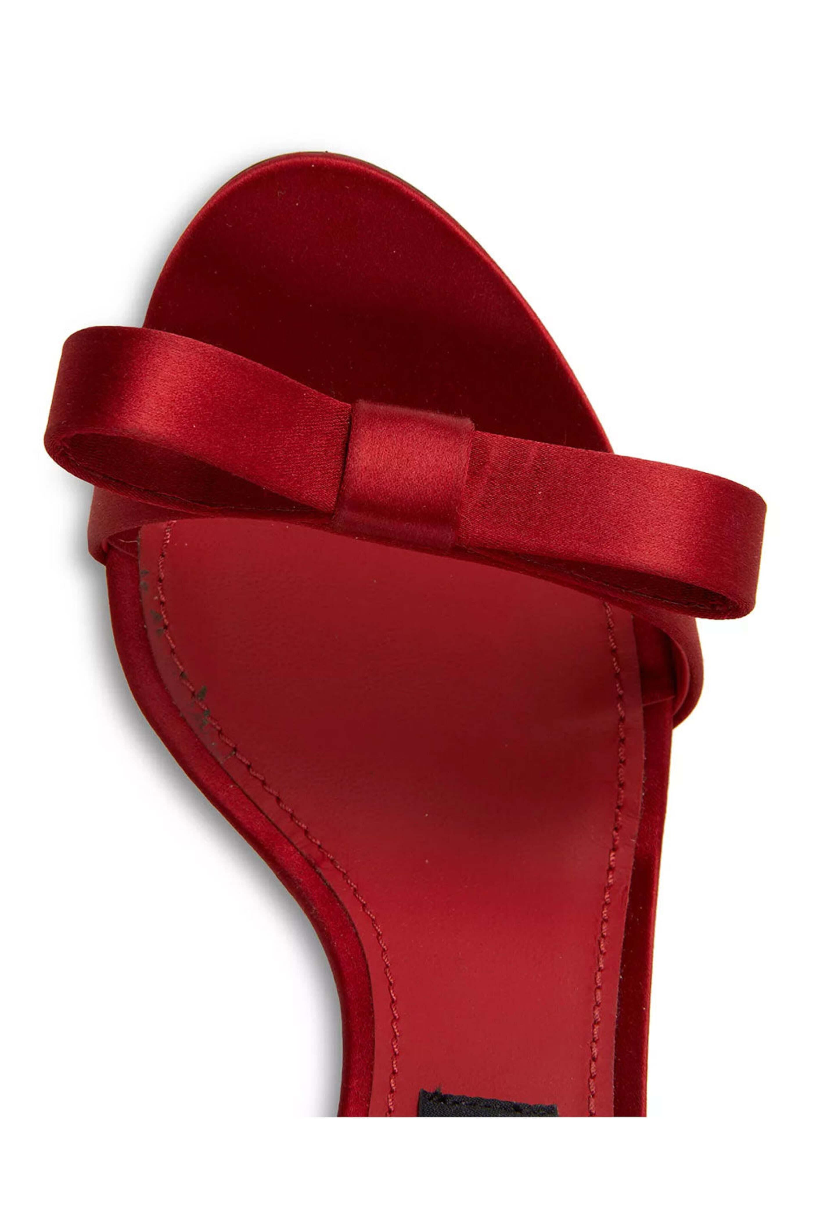 Dolce & Gabbana - Satin Bow Sandal in Red | Mitchell Stores
