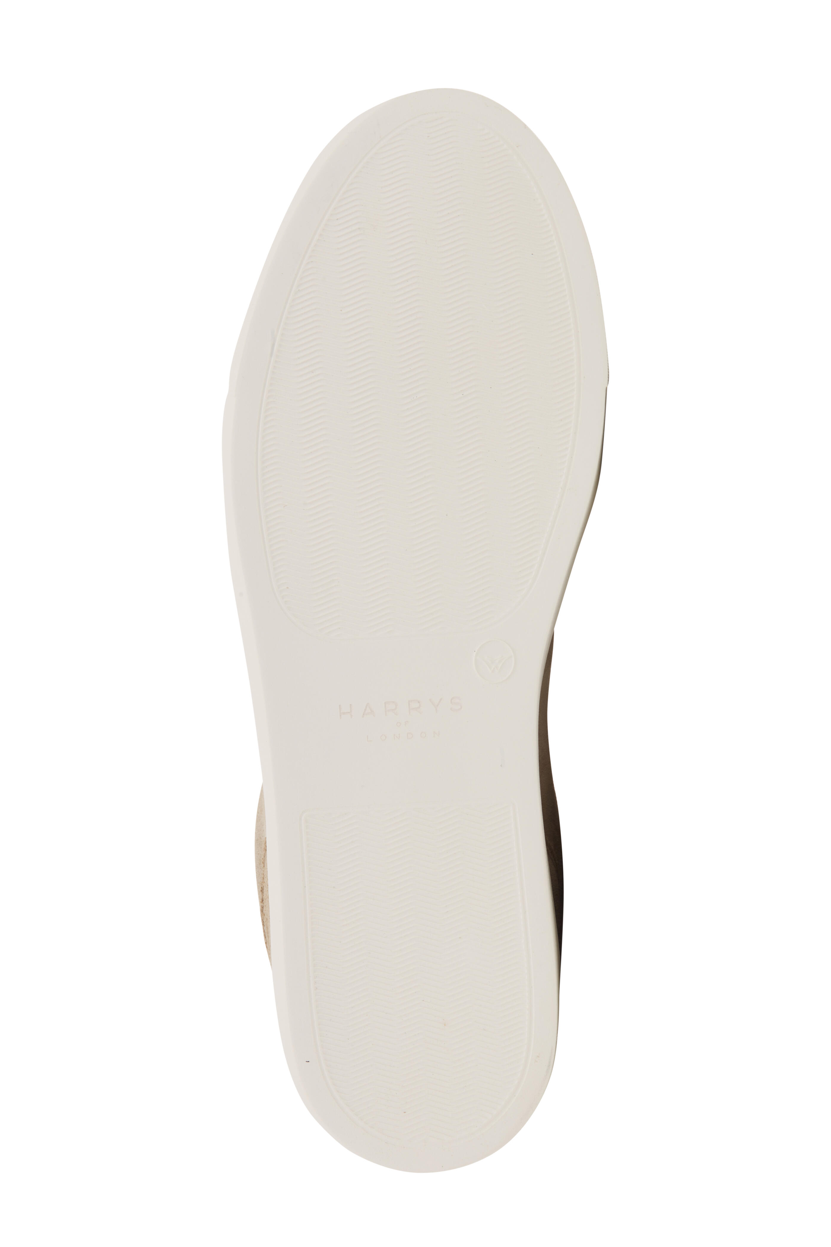 Harrys of London - Nimble Greige Suede Trainer