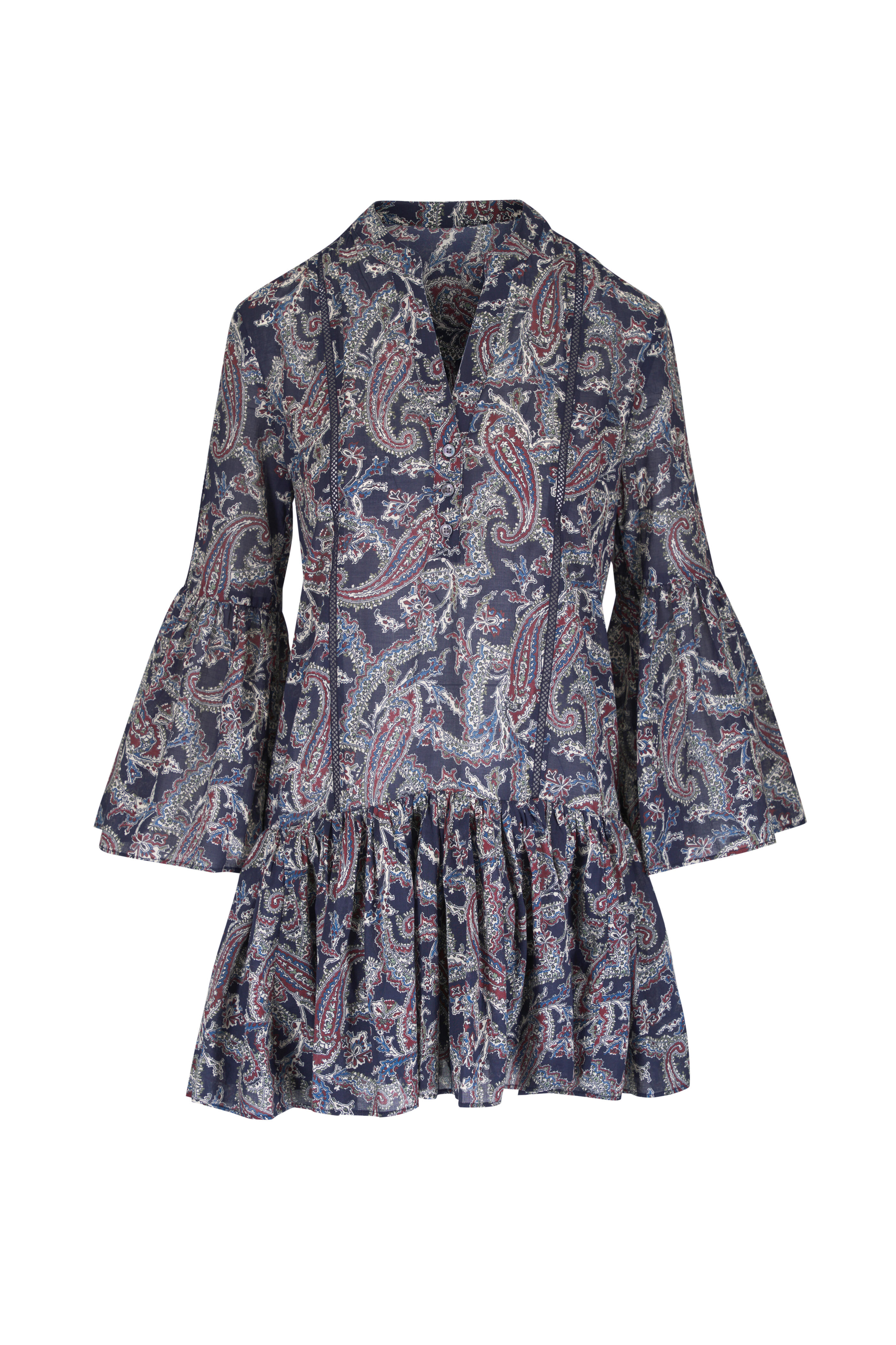 Veronica Beard - Novessa Multicolor Paisley Print Dress - view 1
