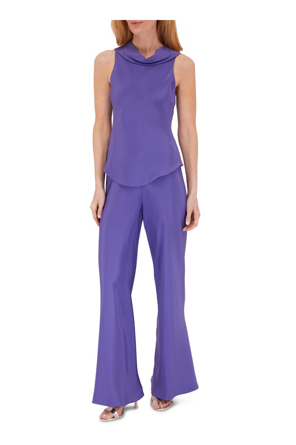 Peter Cohen - Chute Periwinkle 4-Ply Silk Pant