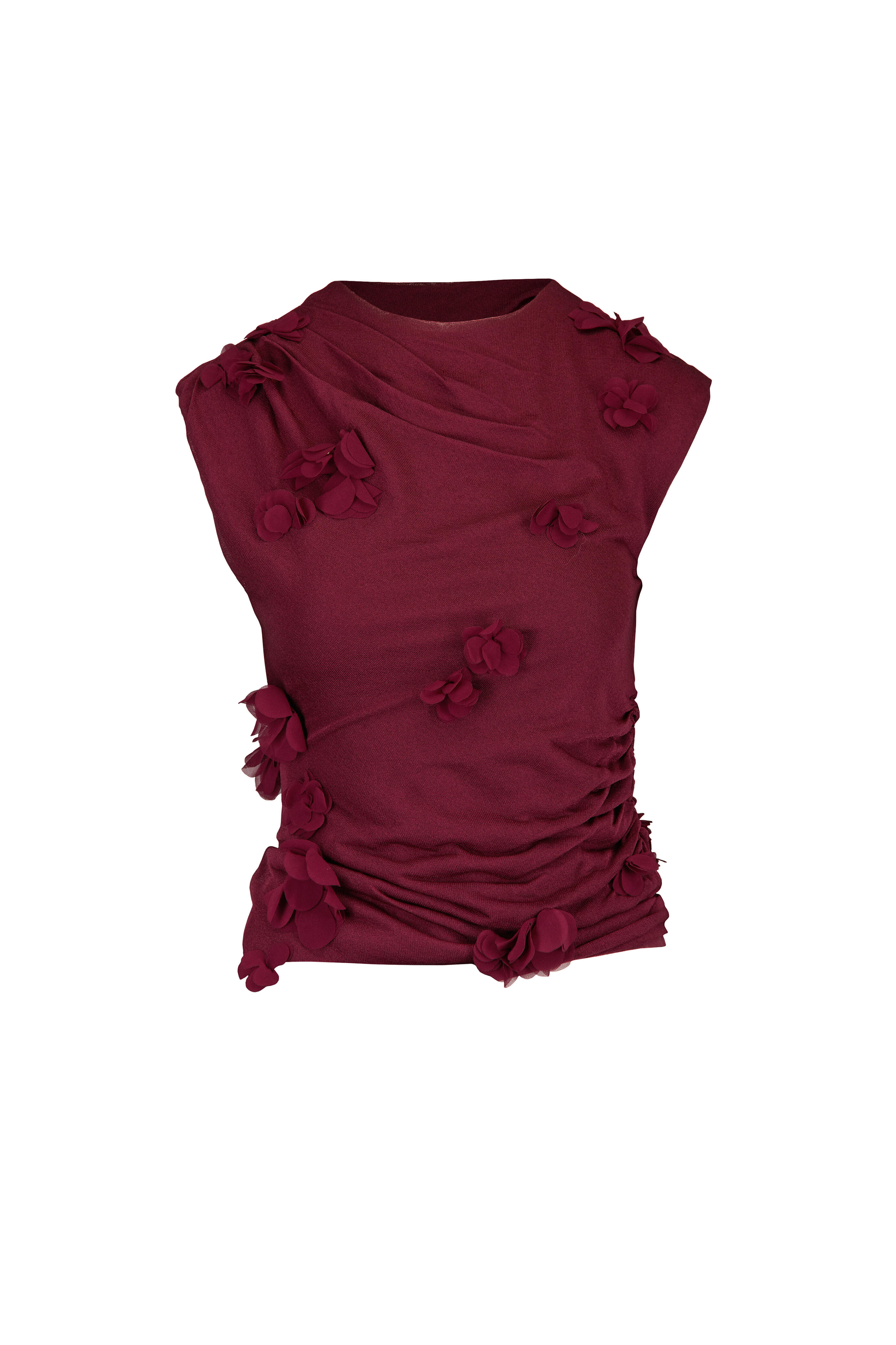 Simkhai - Tessa Floral Fig Applique Top - view 1