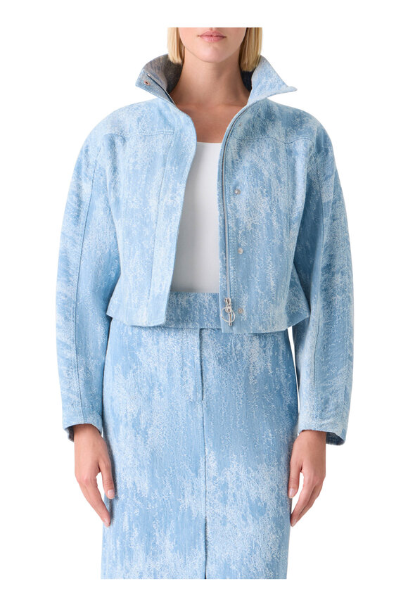 Akris Punto Sky Blue Denim Jacket - view 2