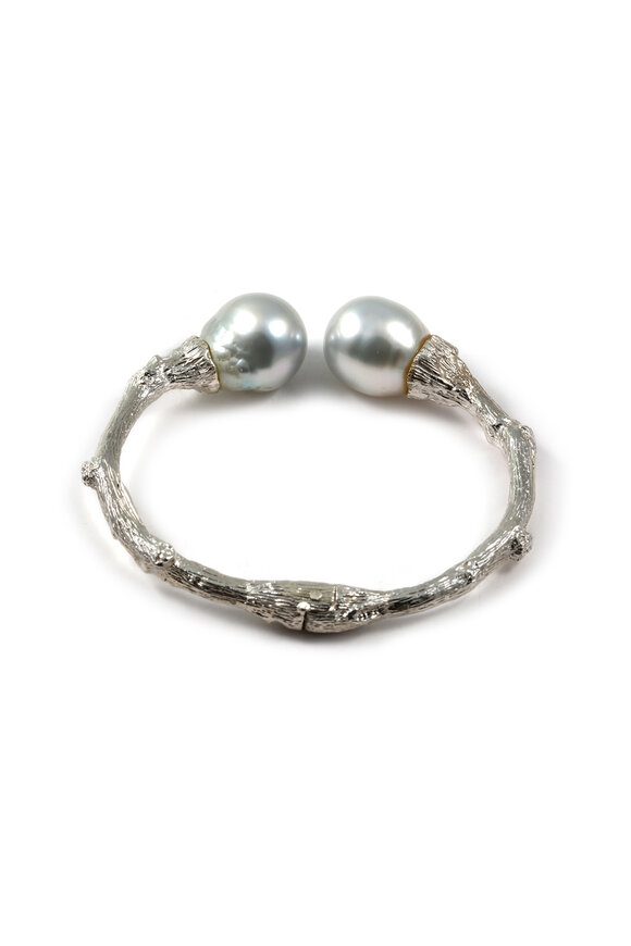 K. Brunini Jewels White Sea Pearl Twig Bracelet - view 4