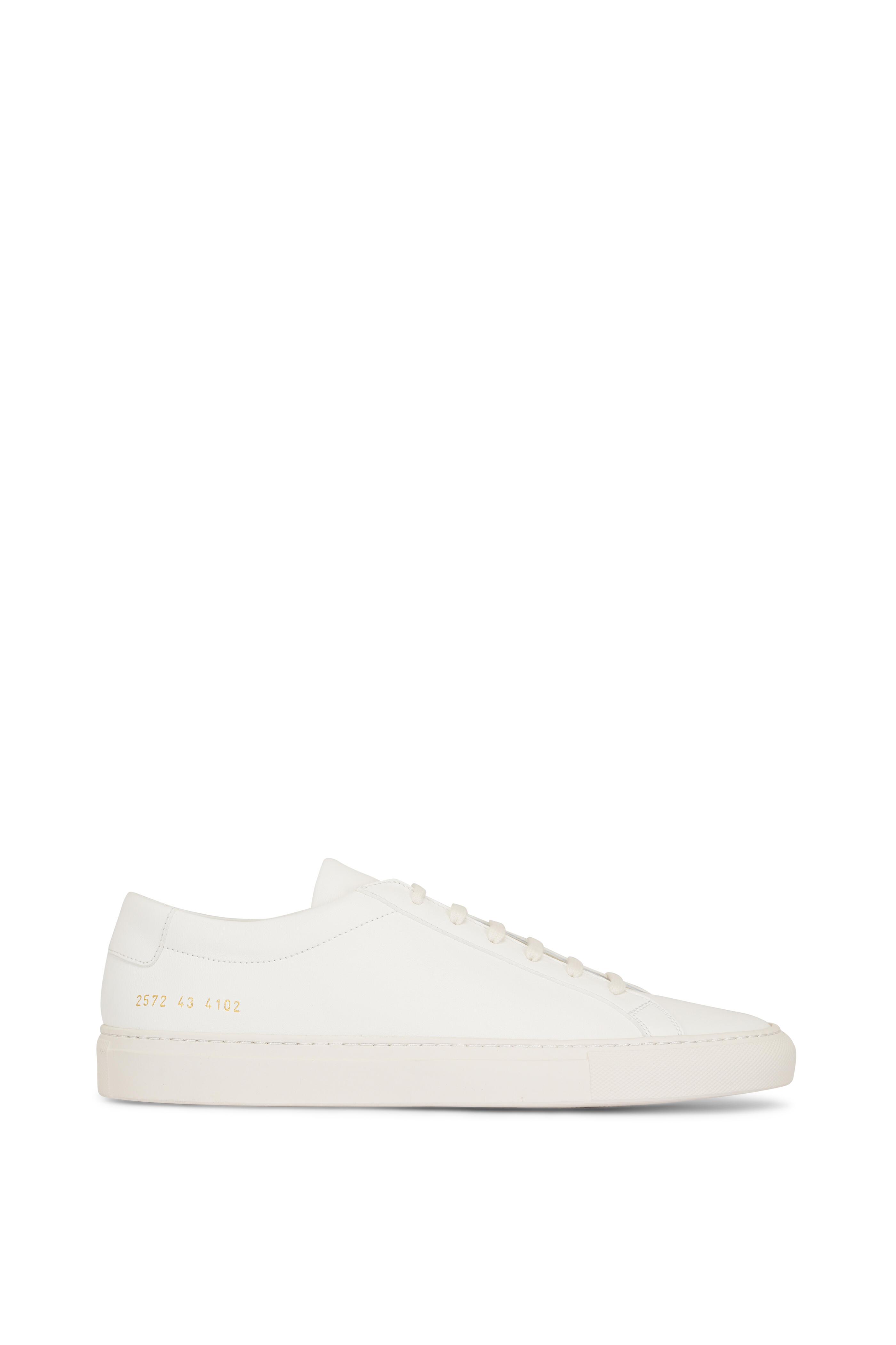 Common Projects - Achilles Premium Off-White Leather Low Top Sneaker