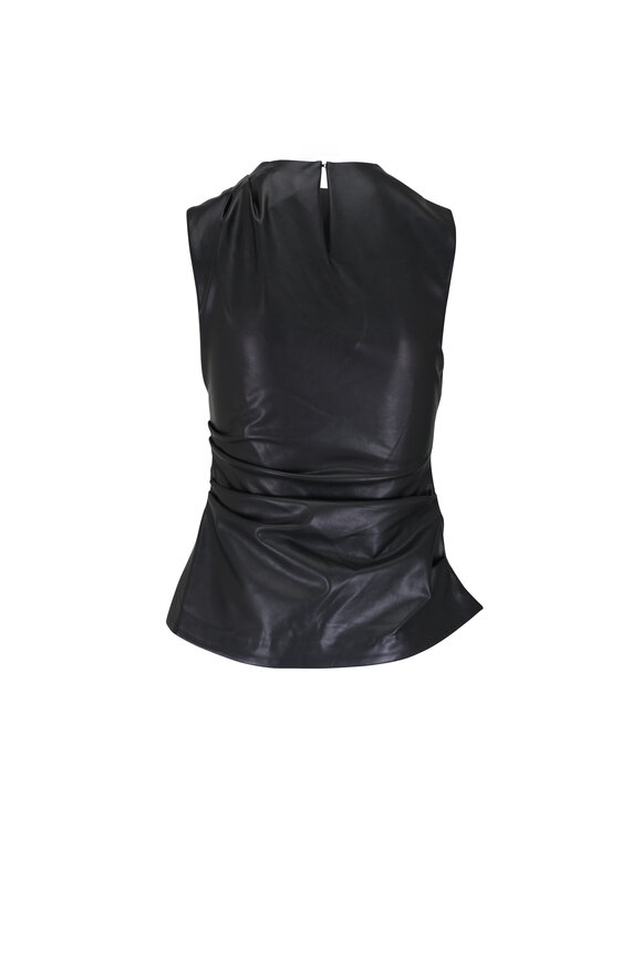 Jonathan Simkhai - Wynter Black Draped Top