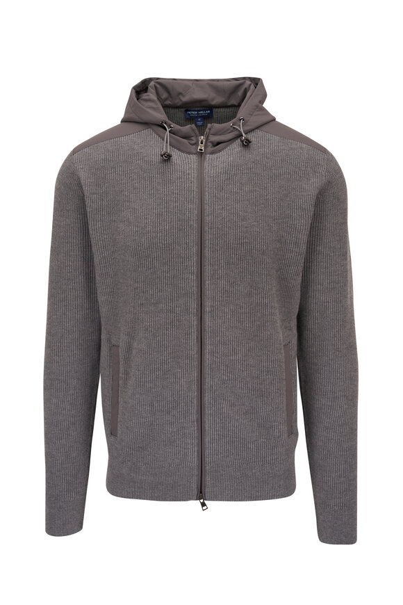 Men's Zip-Up Piqué Fleece Jacket - Men's Sweaters & Sweatshirts