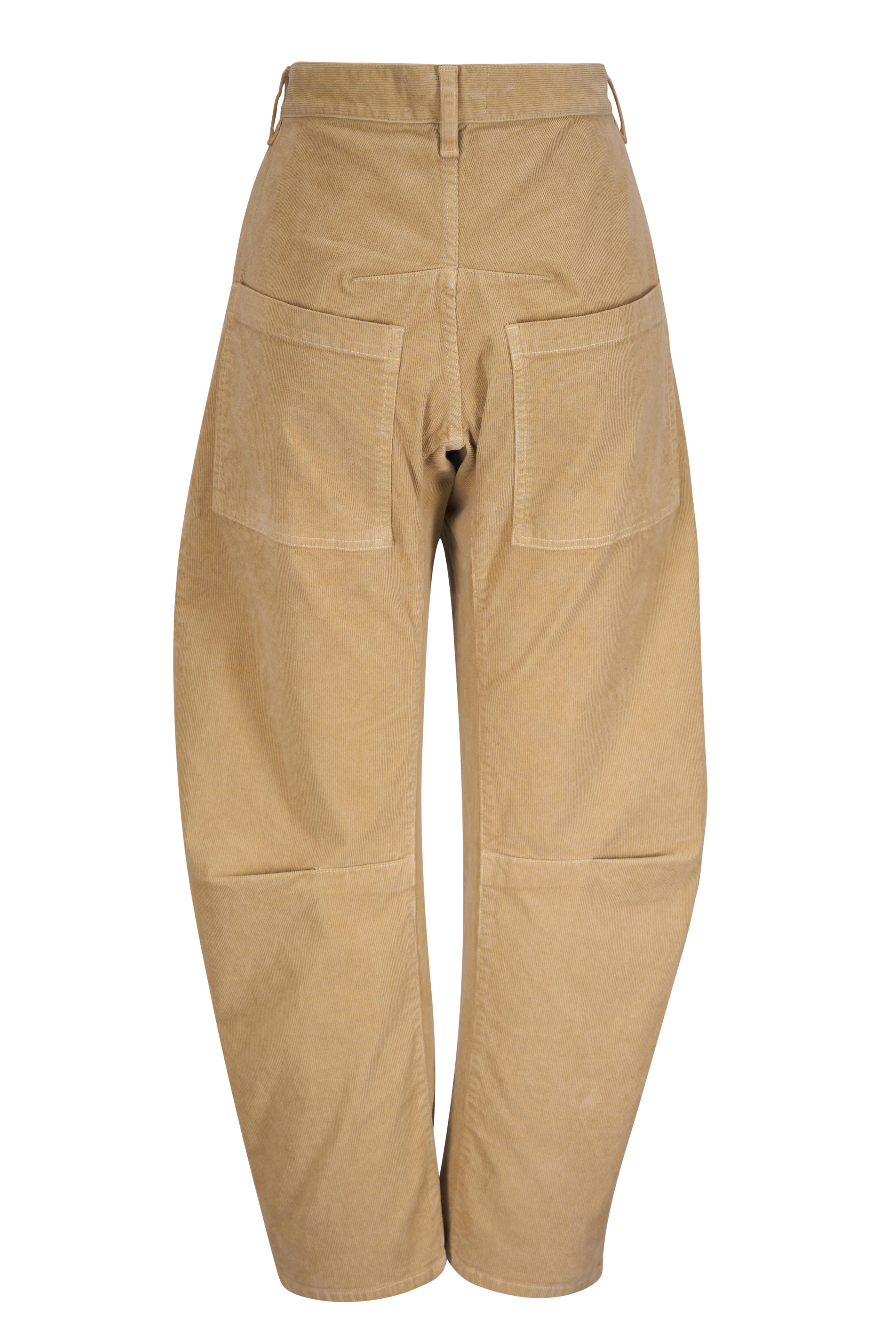Nili Lotan - Shon Neutral Corduroy Curved Pant