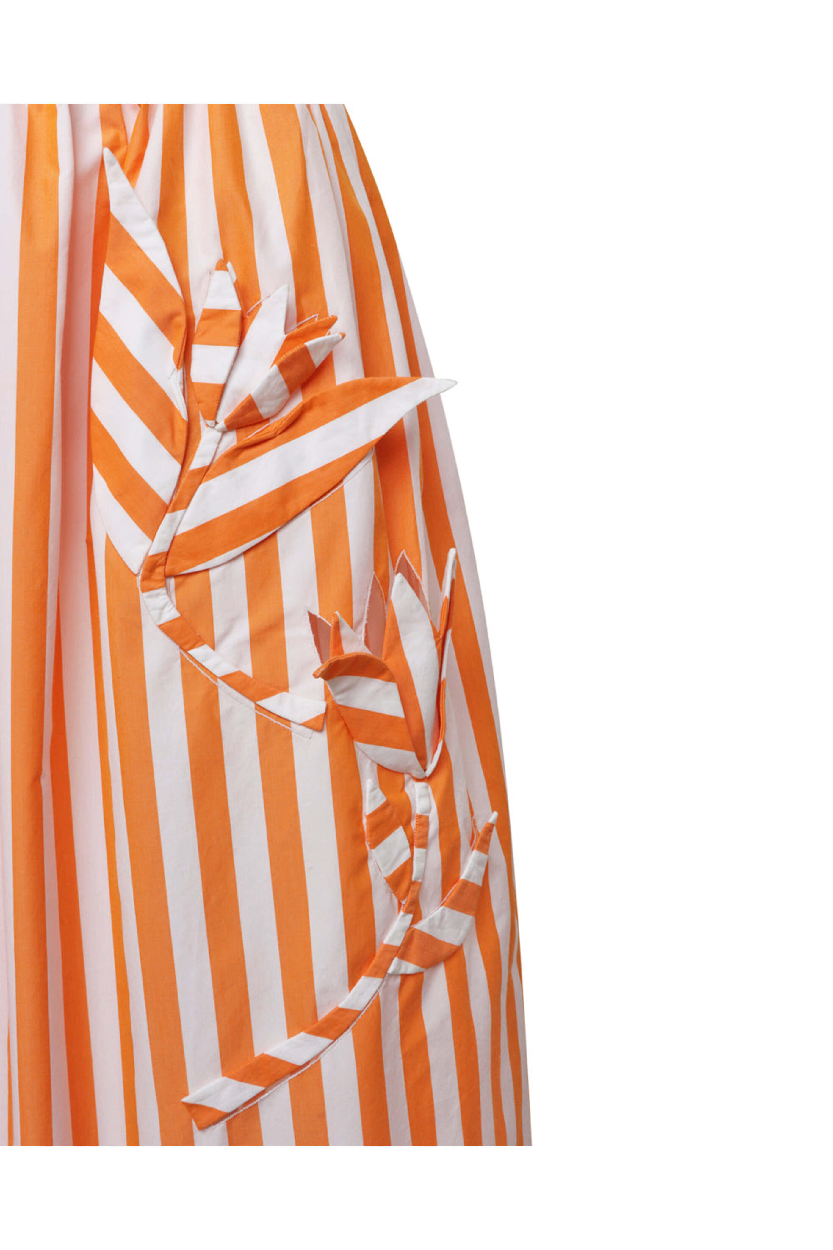 アパルトモンLA COLLECTION Clementine skirt 34 Oscar de la Renta - Clementine & White Stripe A-Line Skirt