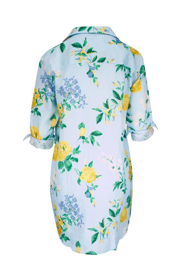 Frank & Eileen Mary Spring Bouquet Linen Shirtdress - view 2