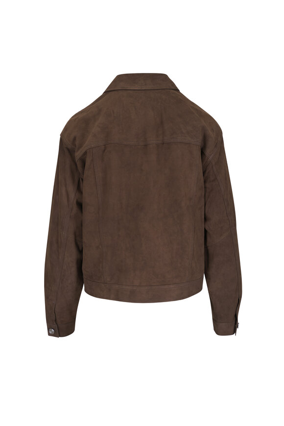 Vince Pinewood Suede Trucker Jacket - view 2