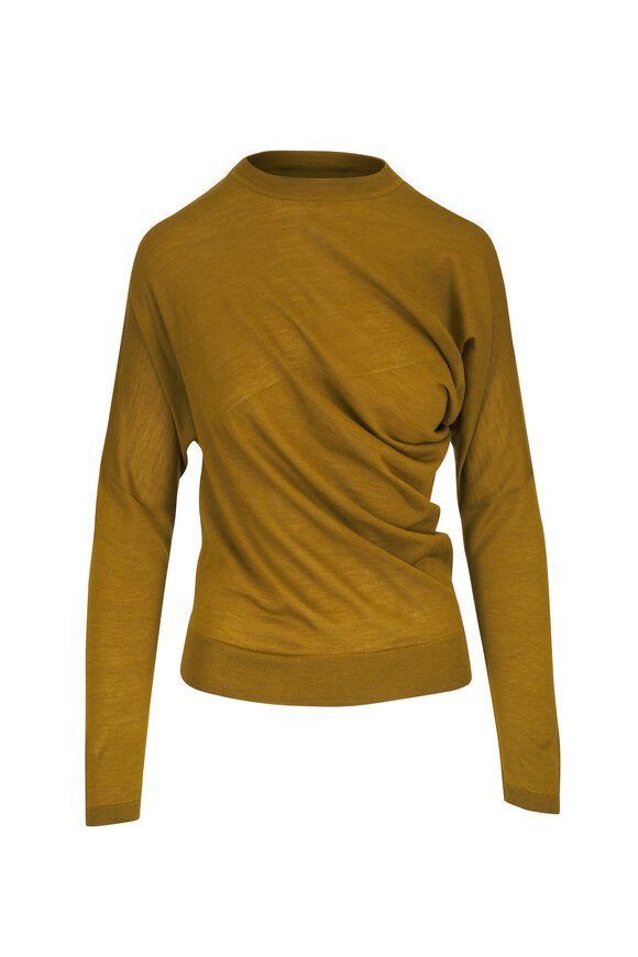 Odeeh Beryl Green Wool Bias Cut Sweater