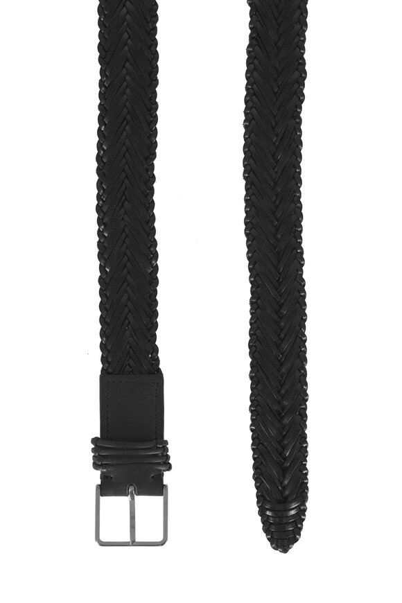 The Row Fisherman Black Woven Leather Belt - view 2