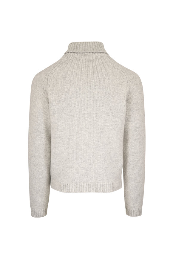 Tom Ford Silver Wool Rollneck Sweater - view 2