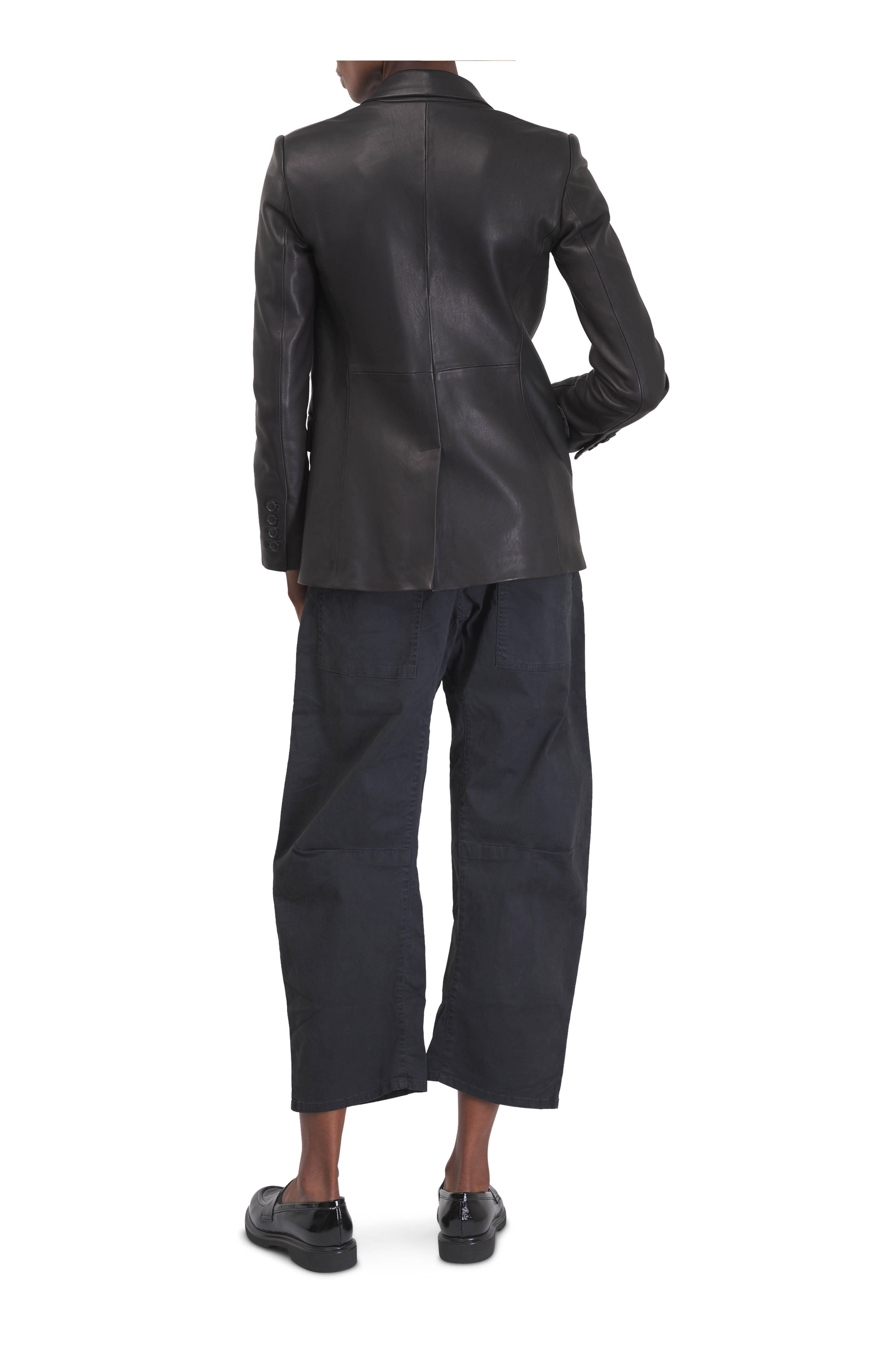 Nili Lotan - Emerson Carbon Barrel Leg Pant