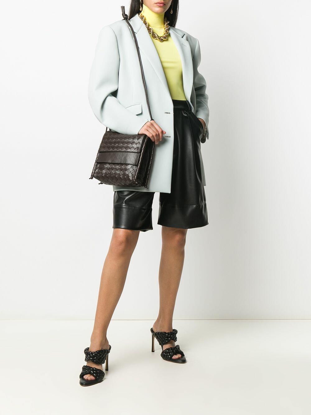 Bottega Veneta - Dark Brown Small BV Fold Crossbody