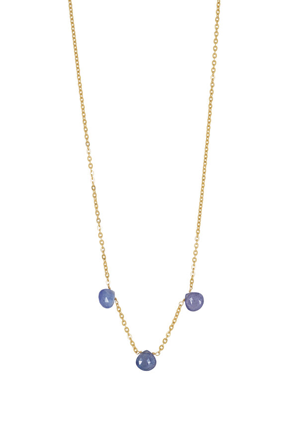 Cristina V. - Tanzanite Triple Brio Chain Necklace