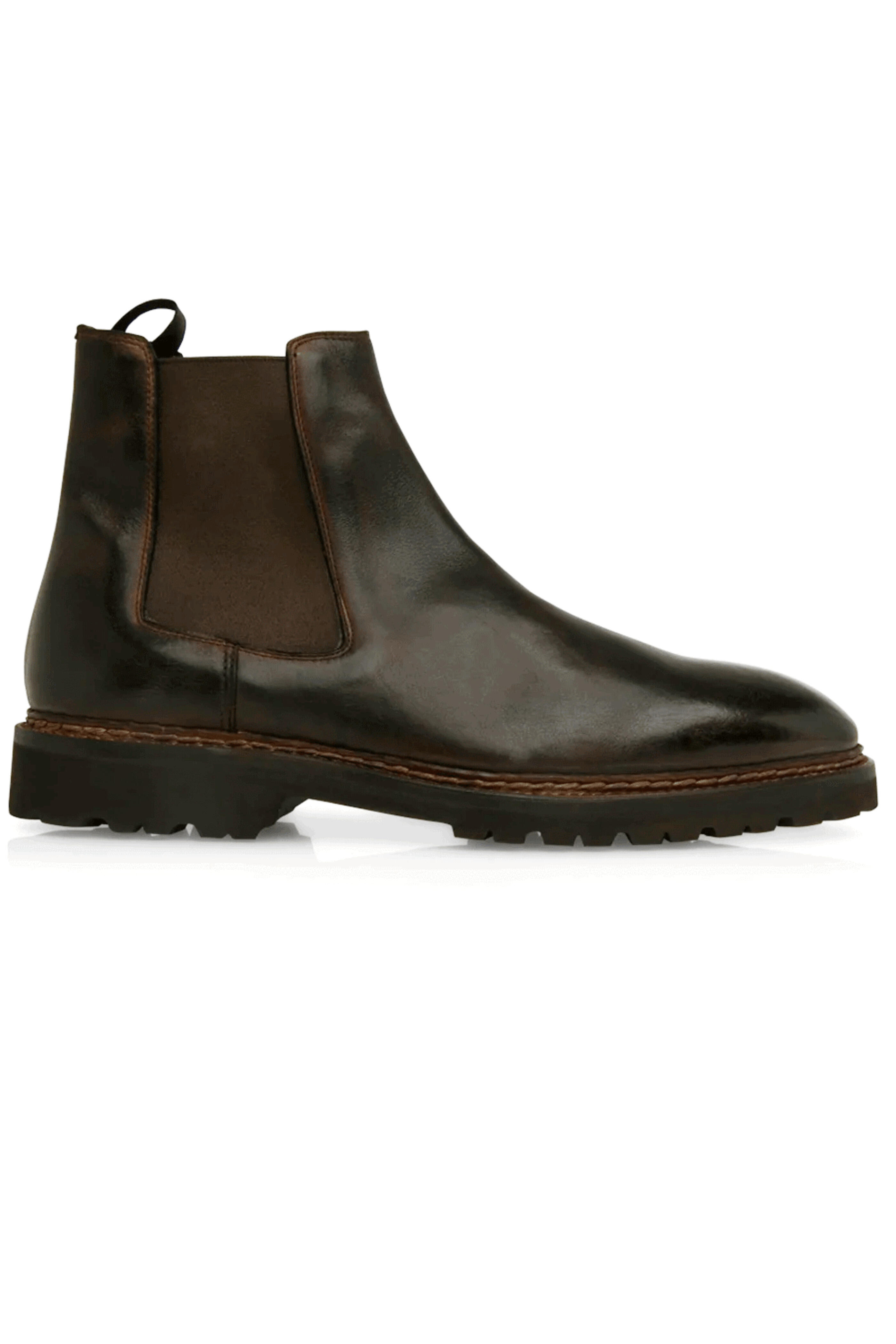 Bontoni - Cavaliere Welt Chelsea Boot in Dark Chocolate