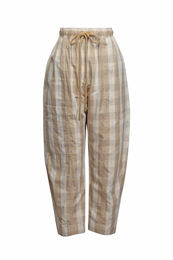 【関税&送料込】Fendi Straight-Leg Pants In Grain De Poudre Pants Silk Brown | Fendi