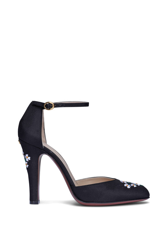 Valentino Garavani - Rockstud Brown Leather Slingback, 85mm