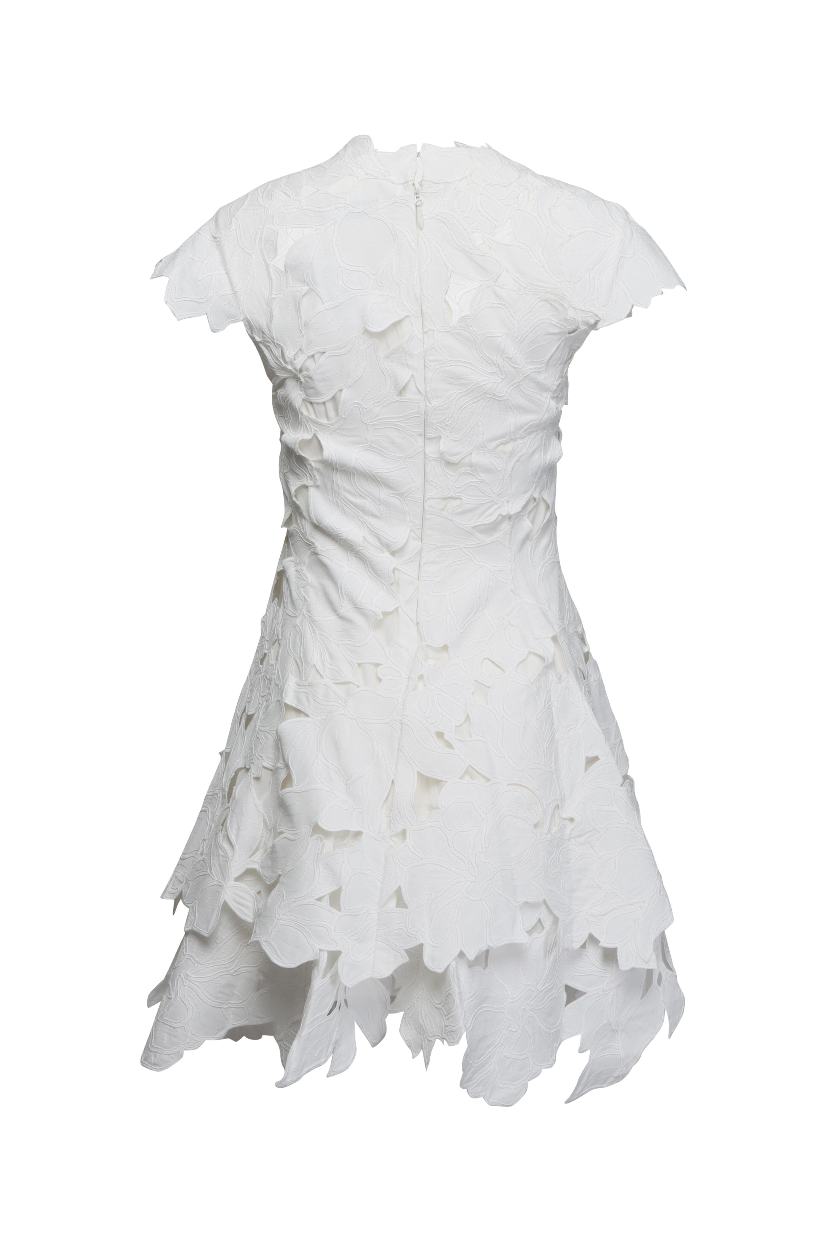Simkhai - White Holloway Embroidered Mini Dress