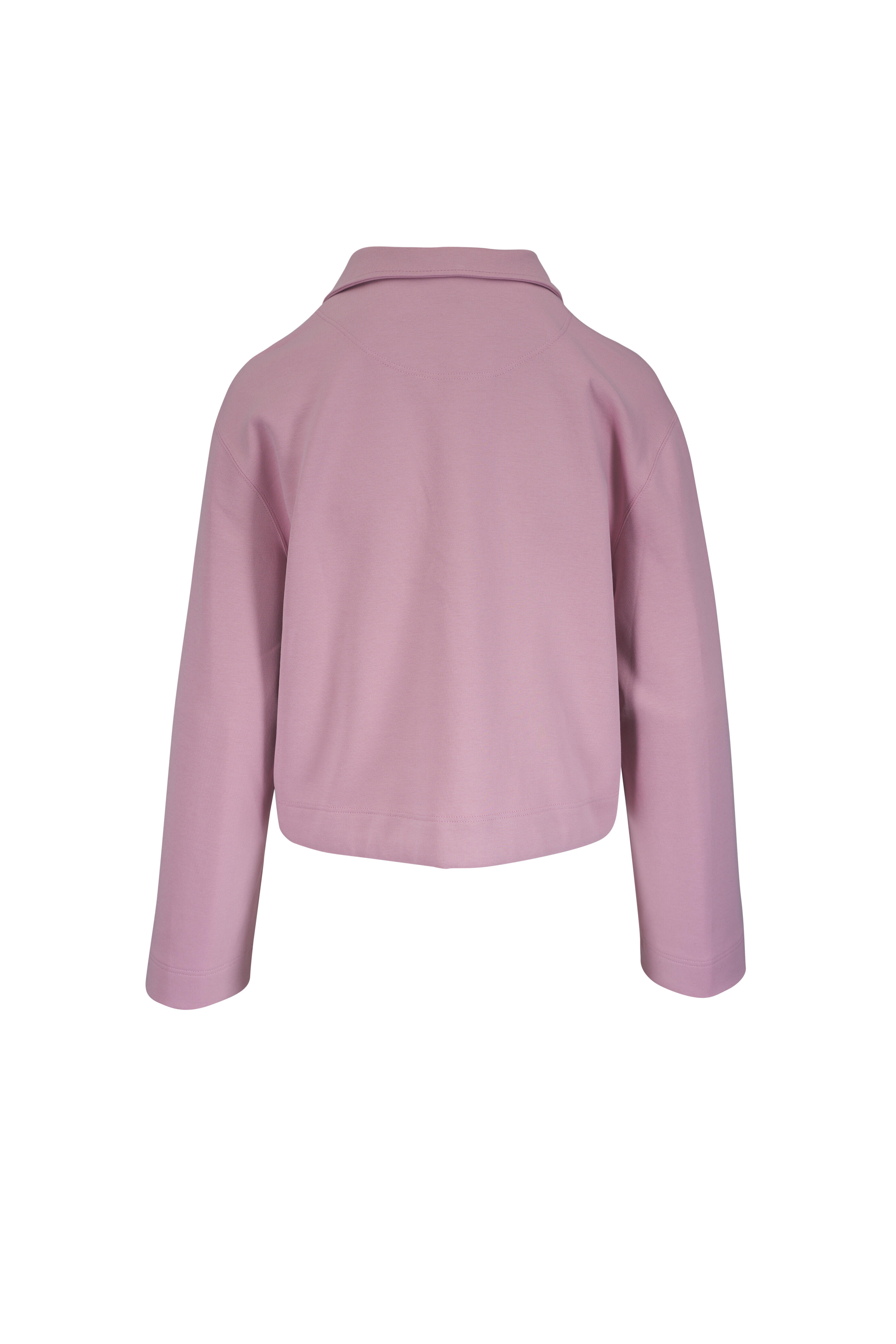 Akris Punto - Rose Relaxed Fit Cotton Sweatshirt Jacket