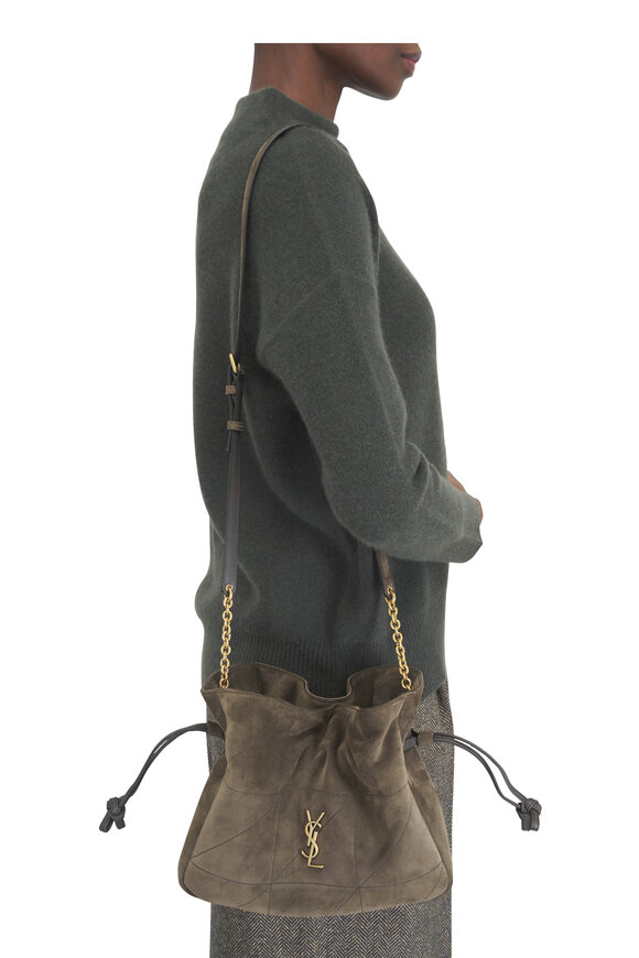 Saint Laurent Jamie Light Musk Suede Chain Shoulder Bag - view 2