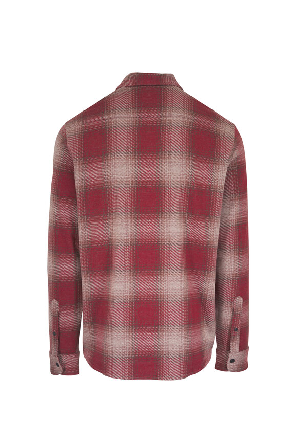 Faherty Brand Legend Cedar Ombre Plaid Shacket - view 2