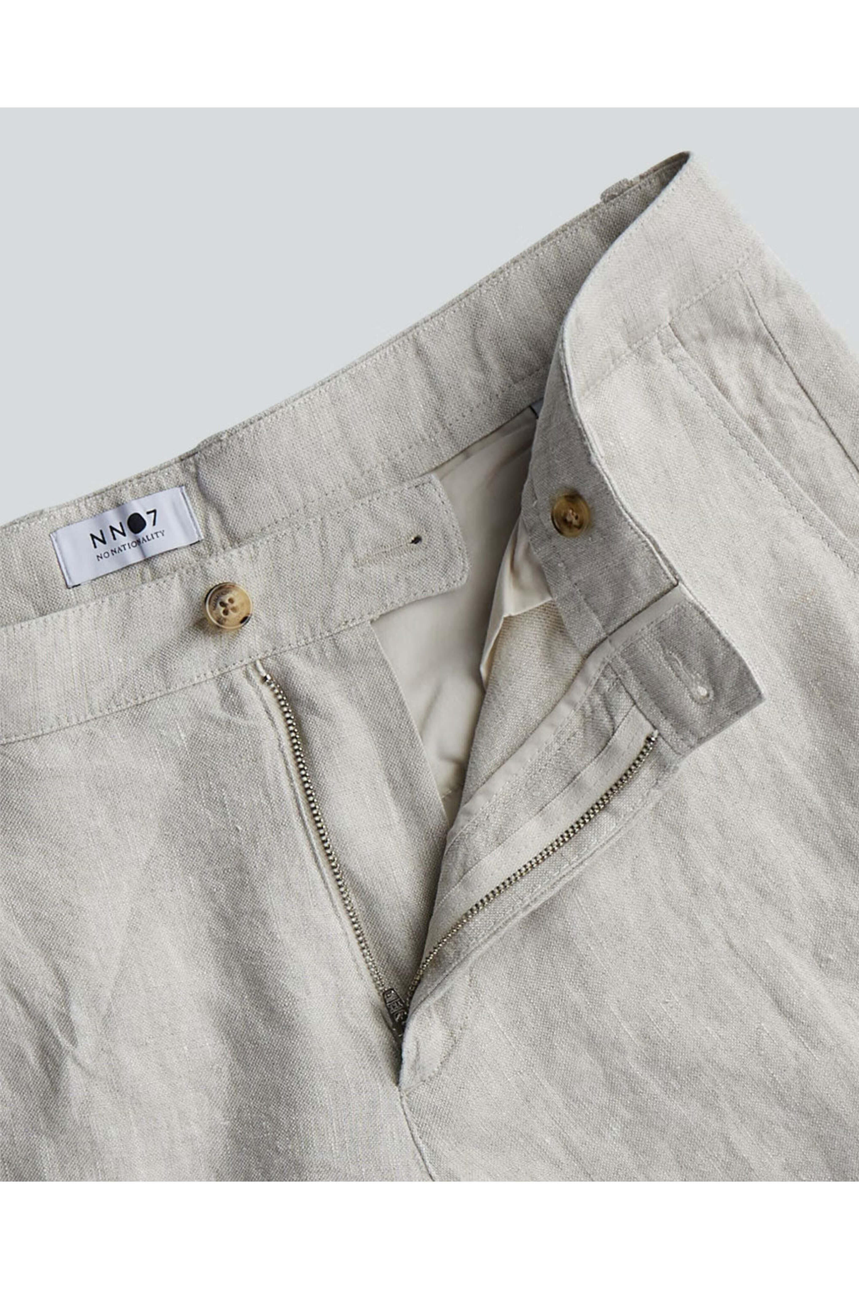 Nn07 - Crown Linen Shorts in Oat