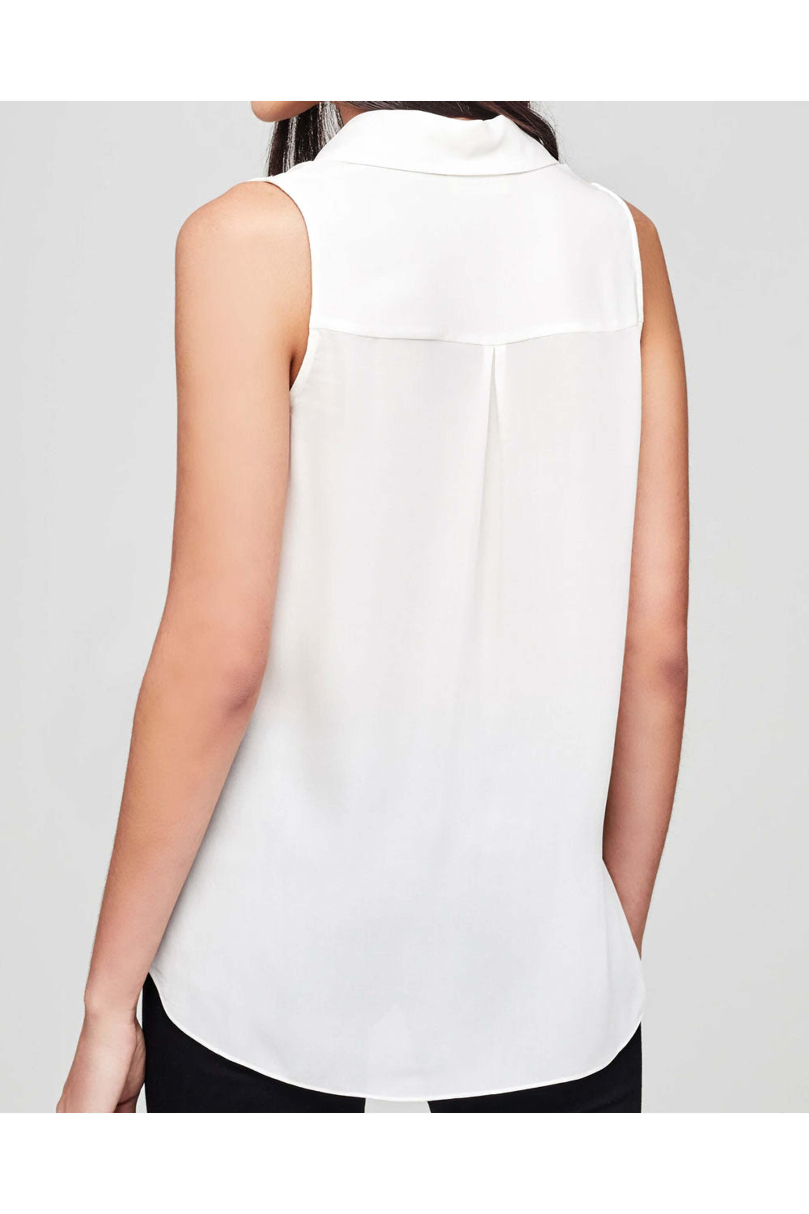 L'Agence - Ivory Sleeveless Freja Blouse