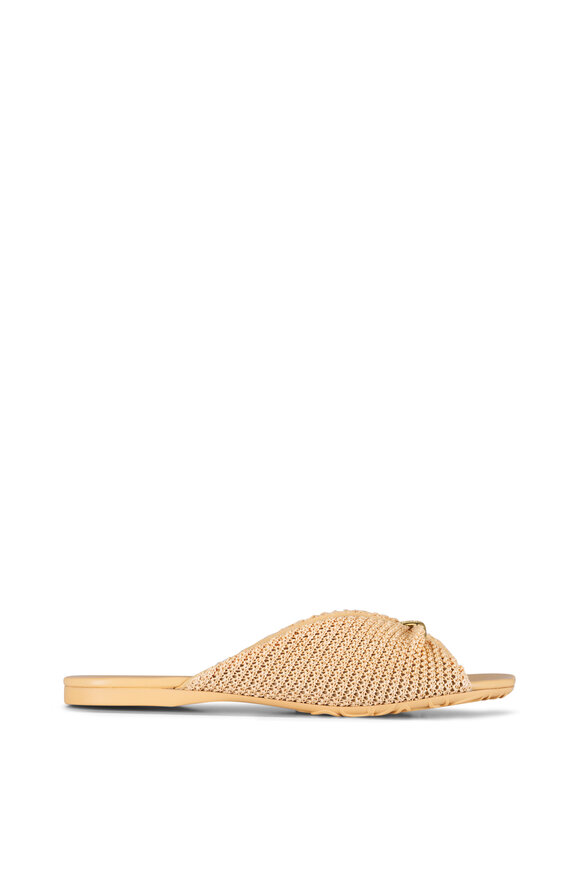 Loewe Pebble Natural Raffia-Effect Soft Slide - view 6