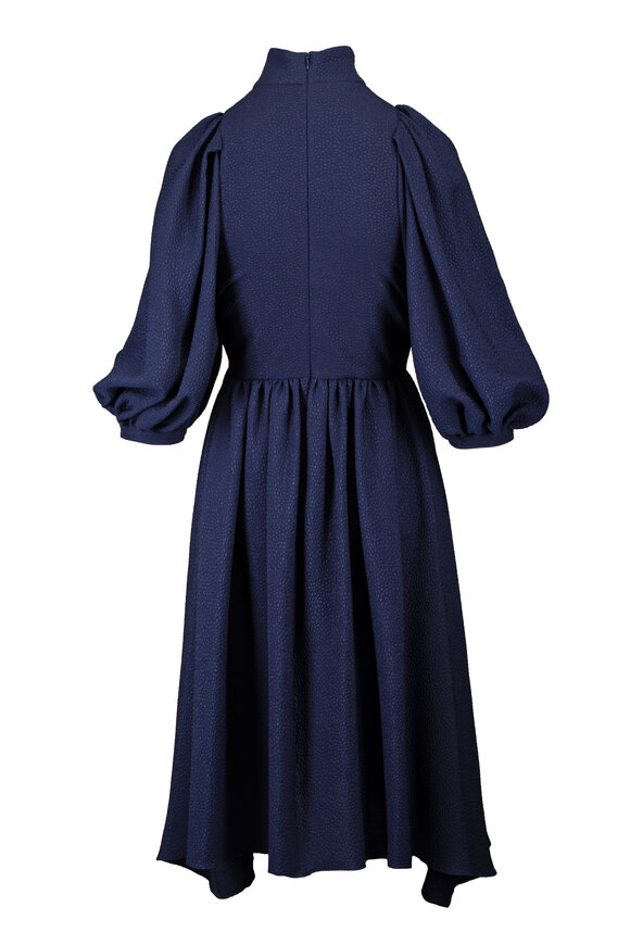 Edeline Lee Warrior Navy Jacquard Bubble Dress - view 2