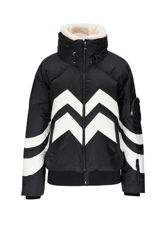 Bogner - Valea Black & White Zig Zag Down Ski Jacket