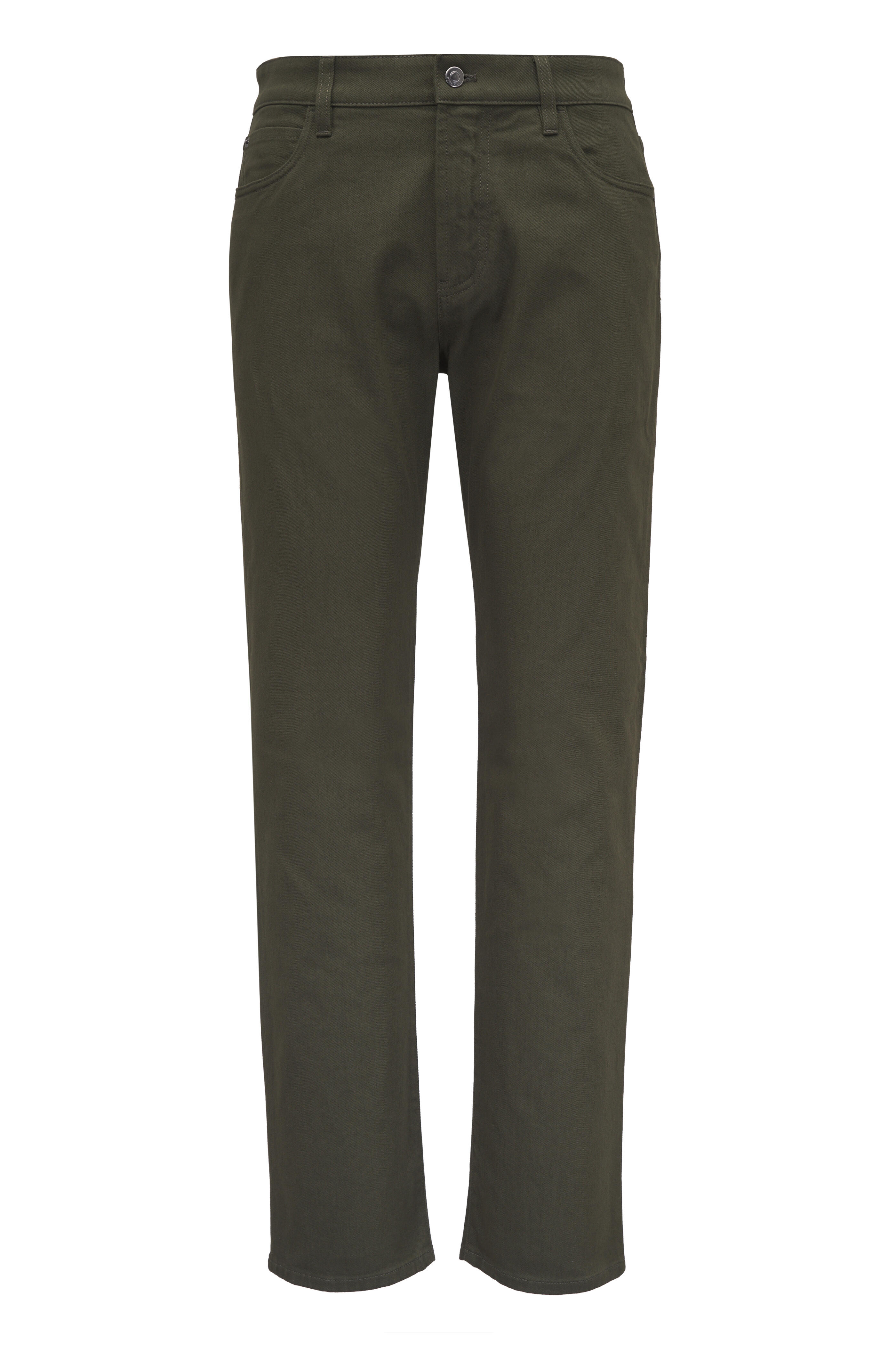 Loro Piana - Quarona Green Cotton Five Pocket Pant - view 1