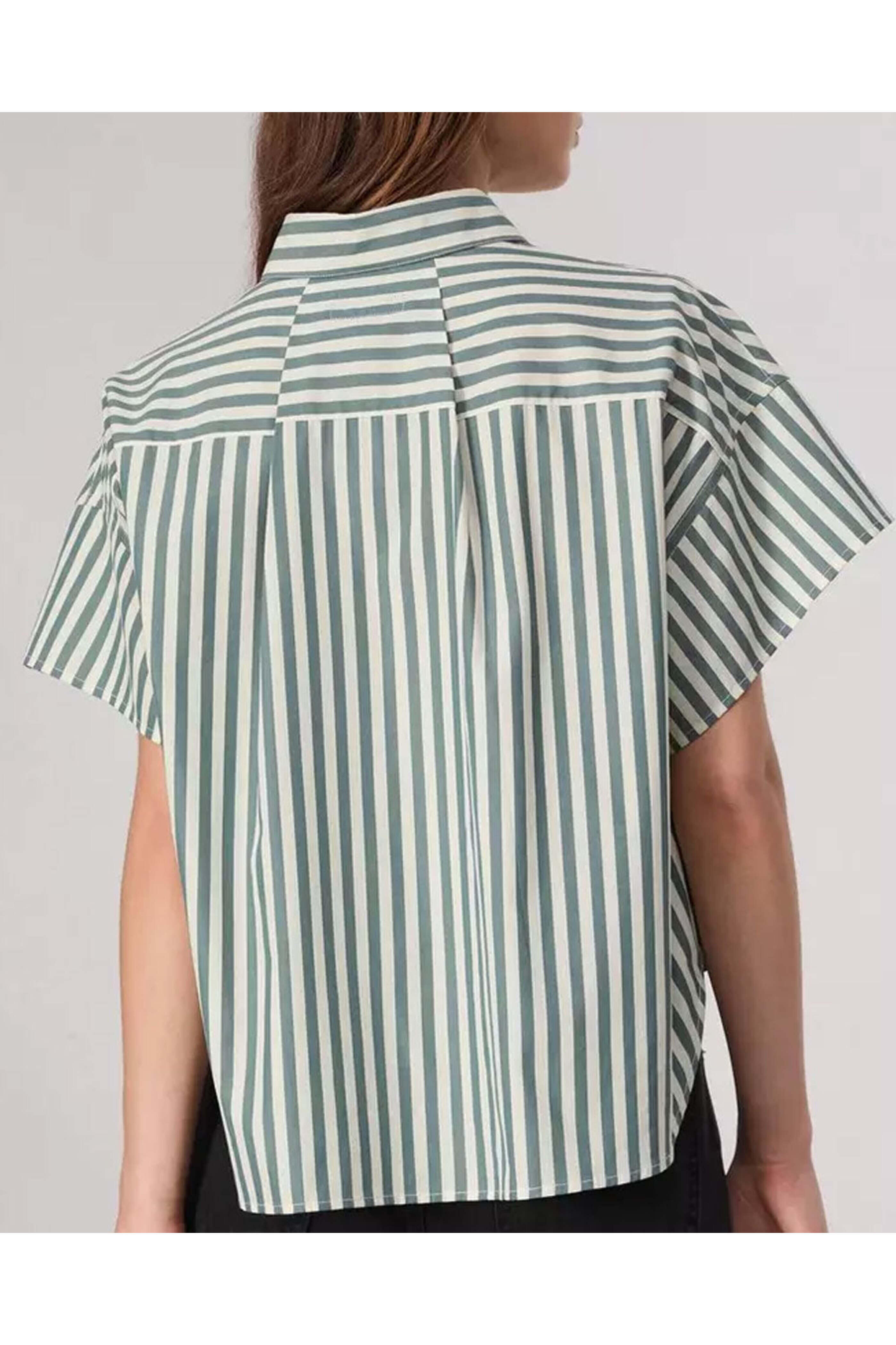 売れ筋商品|||マルコポーロ シャツ レディース トップス BLOUSE SHORT SLEEVE PLACKET AT FRONT - Blouse - green 71oejr+M7wL._AC_SL1500_.jpg