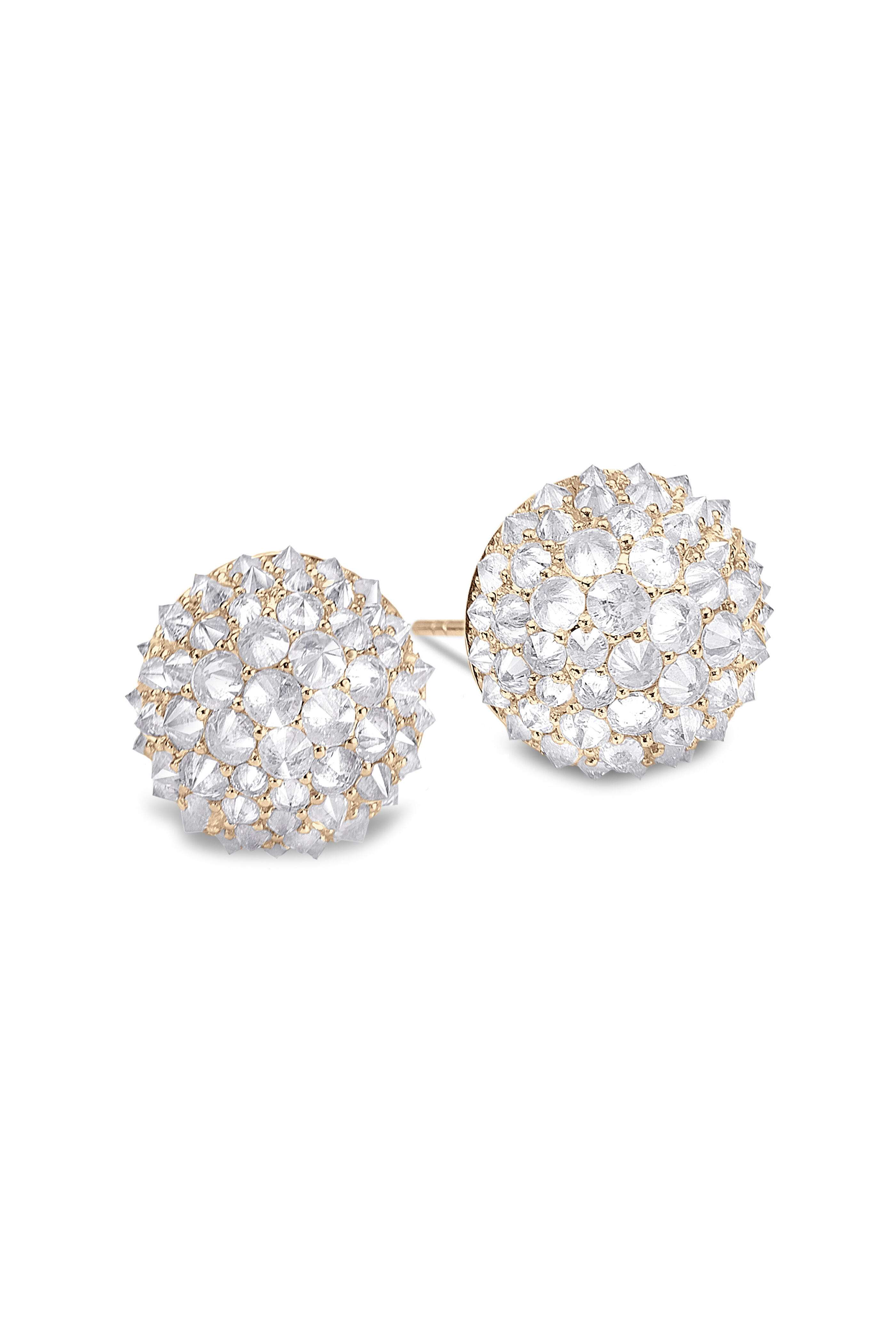 Nam Cho - 18k Yellow Gold Half Ball Stud Earrings