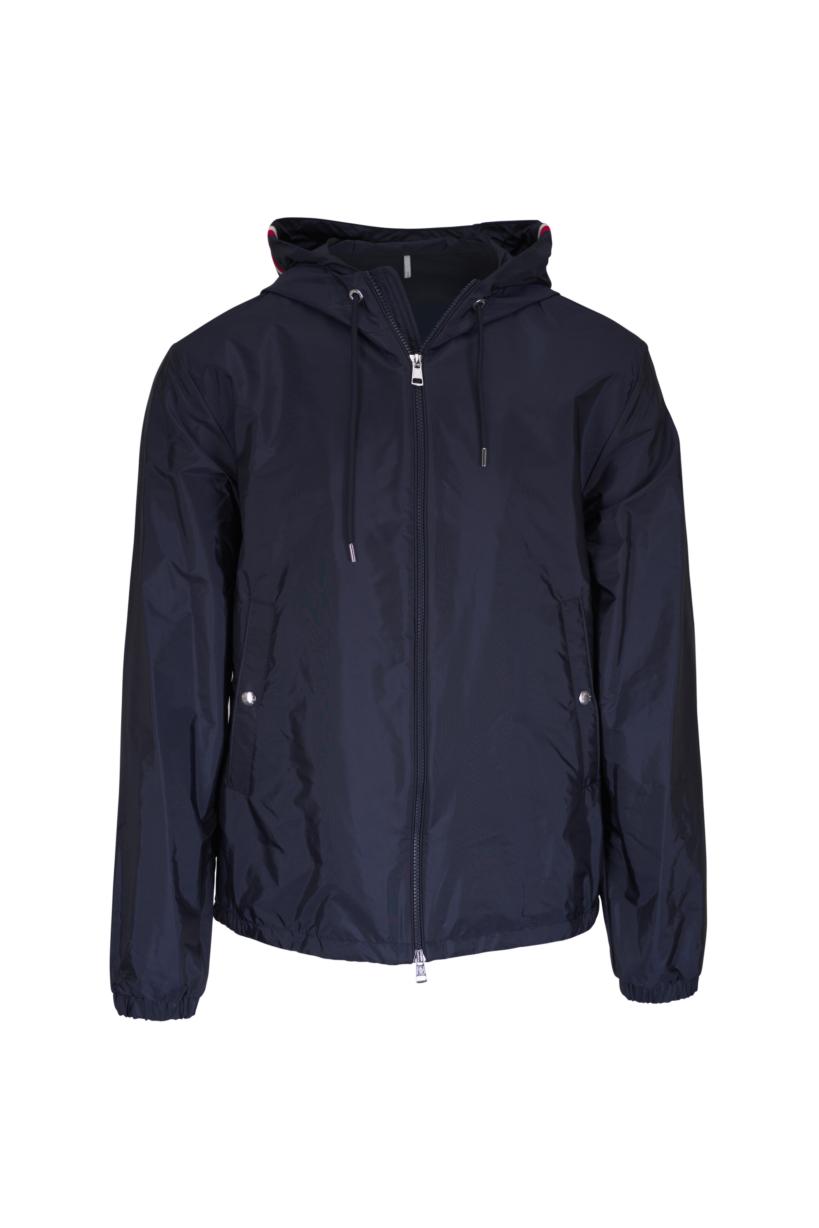 Moncler - Navy Blue Full Zip Hooded Jacket