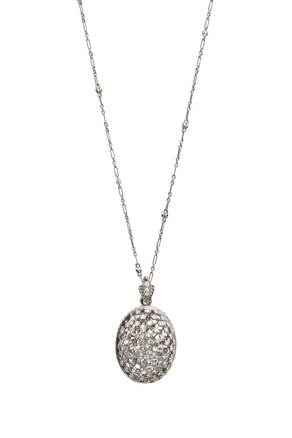 Kwiat - 18K White Gold Diamond Pendant Necklace