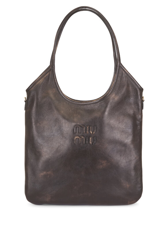 Miu Miu Large Ivy Cafe Leather Tote - view 1