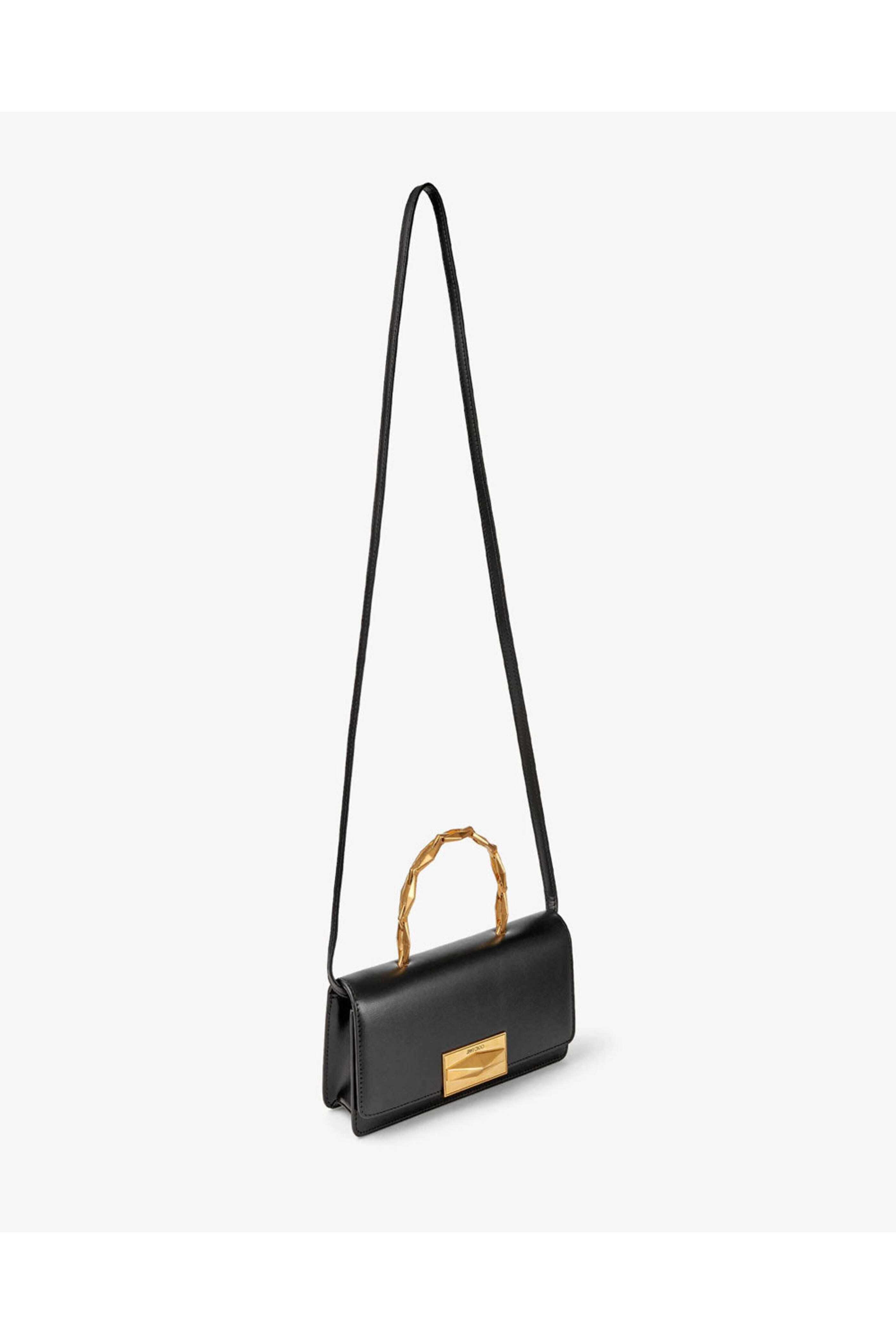 Jimmy Choo - Diamond Chain Top Handle Bag in Black