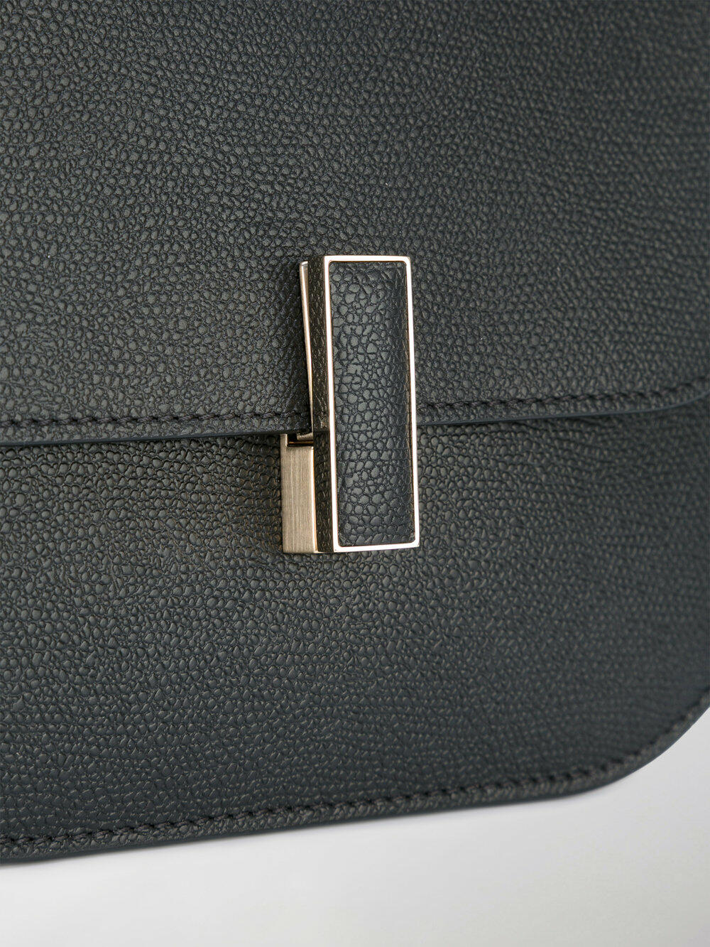 Valextra - Iside Black Leather Crossbody