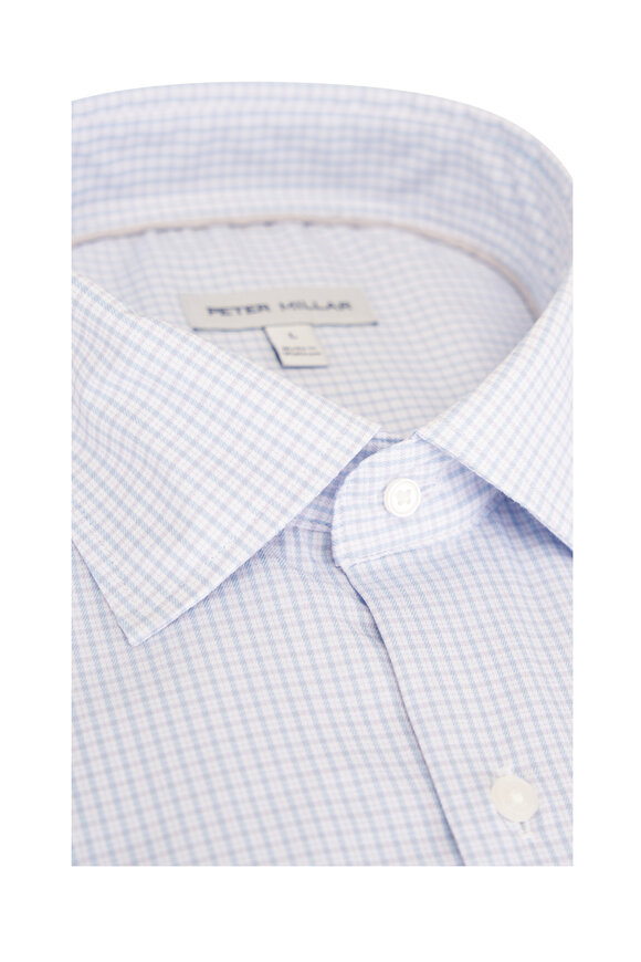 Peter Millar Conway Crown Violet Plaid Check Sport Shirt - view 2